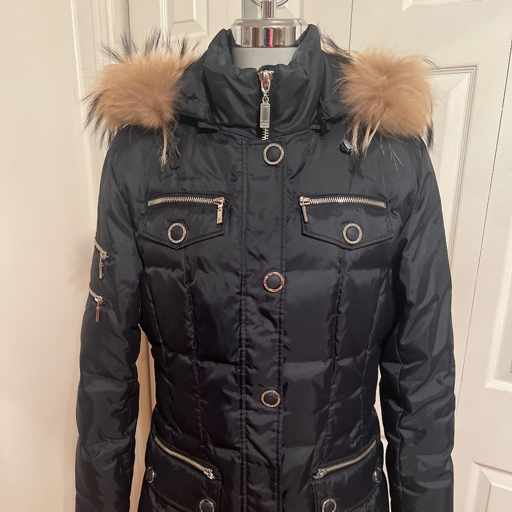 Flash Geo New York Duck Down Coat - EUC